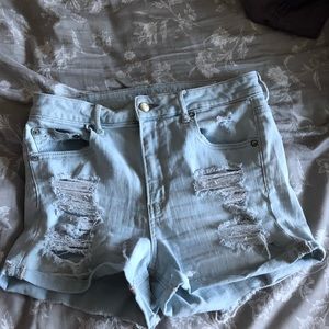 American Eagle, high rise shortie shorts